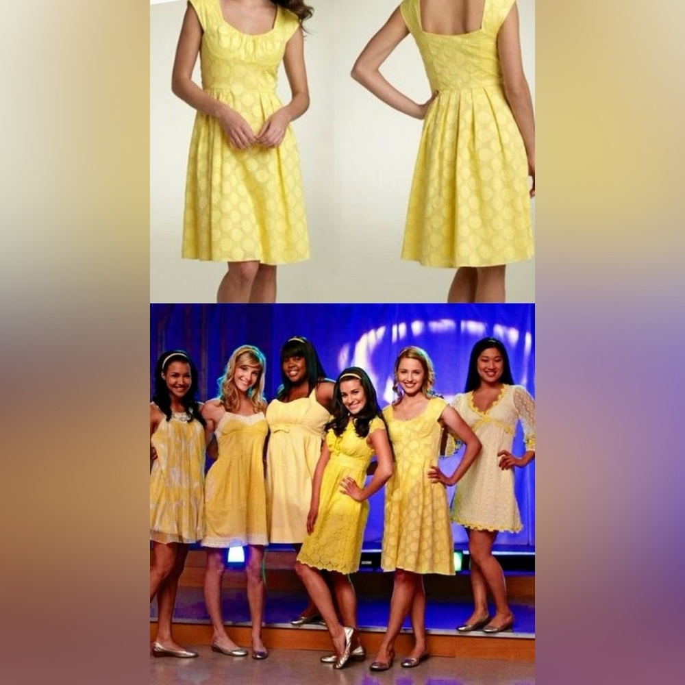 Calvin Klein Polka Dot Fit and Flare Cocktail Dress As Seen in Glee